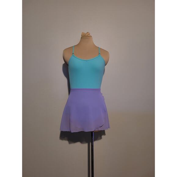 NWOT Light Purple Lilac Ballet Chiffon Wrap Skirt - Picture 1 of 7